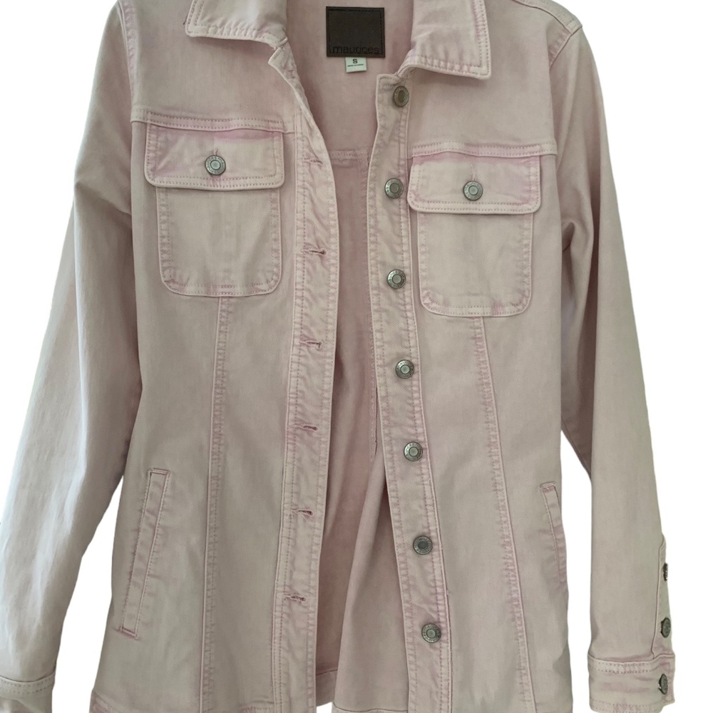 Pink Jean Jacket Spring Jacket S